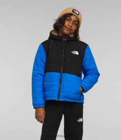 الأزرق البصري أطفال The North Face سترة بغطاء رأس بسحاب كامل من MT Chimbo ذات وجهين J688D79