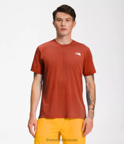 البرونز الصدأ رجال The North Face يهيمون على وجوههم قصيرة الأكمام J688D1257