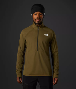 الزيتون العسكري رجال The North Face سلسلة القمة Futurefleece lt-zip J688D351