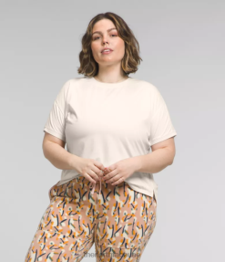 الغردينيا هيذر الأبيض نحيف The North Face بالإضافة إلى حلم الفجر بأكمام قصيرة J688D622