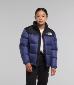 الكهف الأزرق أطفال The North Face 1996 سترة نوبتسي الرجعية J688D914