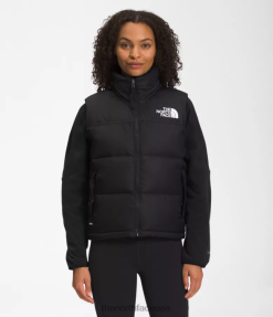 المعاد تدويرها TNF الأسود نحيف The North Face 1996 سترة Nuptse الرجعية J688D429