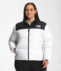 تنف الأبيض نحيف The North Face بالإضافة إلى سترة Nuptse الرجعية عام 1996 J688D798