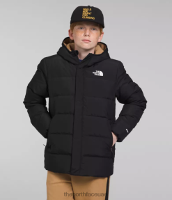 تنف الأسود أطفال The North Face شمال أسفل سترة مبطنة بالصوف J688D689
