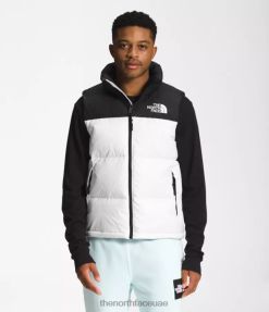تي إن إف أبيض/أسود تي إن إف رجال The North Face 1996 سترة Nuptse الرجعية J688D290