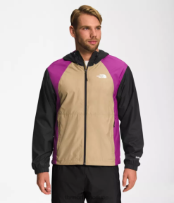 حجر كاكي/زهرة الصبار الأرجوانية/أسود TNF رجال The North Face سترة هيدرينالين 2000 J688D100