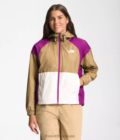 حجر كاكي/زهرة صبار أرجوانية/غاردينيا بيضاء نحيف The North Face سترة هيدرينالين بطول 2000-25 بوصة J688D674