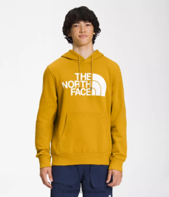 خشب السهم الأصفر رجال The North Face سترة بغطاء للرأس نصف قبة J688D114