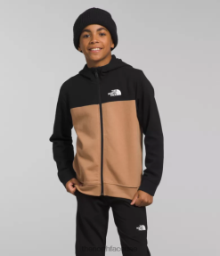 زبدة اللوز أطفال The North Face تي إن إف تيك هودي بسحاب كامل J688D526