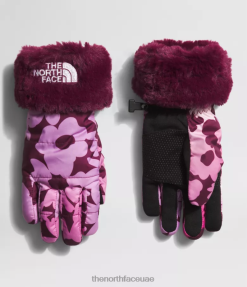 طباعة الأزهار التدرج boysenberry أطفال The North Face قفازات دوامة mossbud J688D461