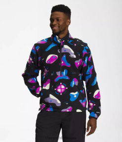 طباعة رسومية TNF باللون الأسود رجال The North Face تي ان اف بولارتك 100-زيب J688D302