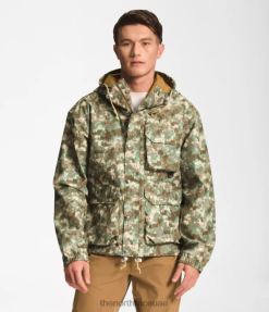طباعة مموهة عسكرية منقوشة بالزيتون رجال The North Face M66 سترة المطر فائدة J688D296