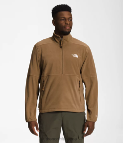 فائدة البني رجال The North Face تي ان اف بولارتك 100-زيب J688D300