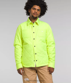 منقوشة باللون الأصفر/البني المنفعة رجال The North Face فورت بوينت الفانيلا المعزولة J688D299