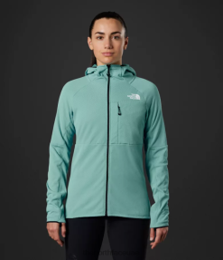 مياه الشعاب المرجانية نحيف The North Face سترة بغطاء رأس بسحاب كامل من سلسلة Summit Futurefleece J688D740