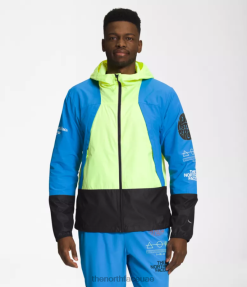 LED أصفر/أزرق سوبر سونيك/أسود TNF رجال The North Face سترة صافرة الرياح J688D346