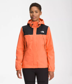 TNF أسود/برتقالي مرجاني مغبر نحيف The North Face سترة انتورا J688D1281