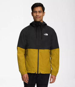 TNF أسود/ذهبي معدني رجال The North Face أنتورا هوديي المطر J688D1196