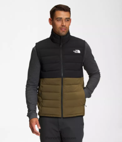 TNF أسود/زيتون عسكري رجال The North Face سترة بيليفيو ممتدة للأسفل J688D1032
